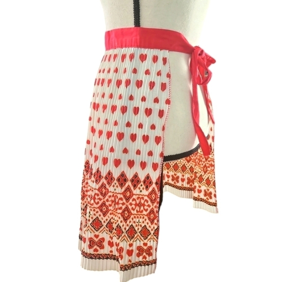 Vintage 50s M. Lownenstein & Sons EVER-PLEAT Durably Pleated 100% Cotton Apron - Picture 4 of 4